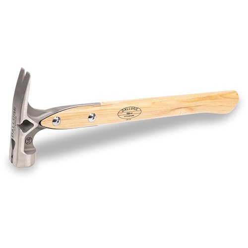 VAUGHAN DALLUGE 16oz Titanium Hammer, Magnetic Nail Holder, Smooth Face, VN07182