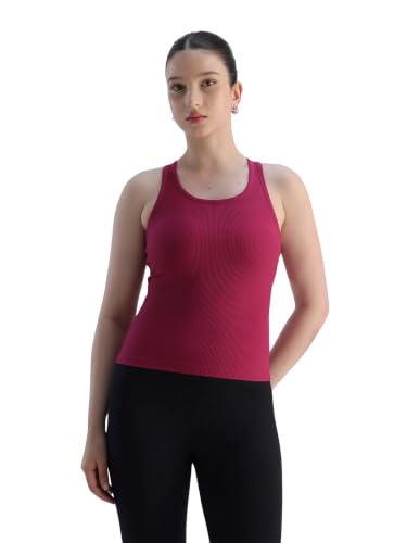 Image of CAVA Tank Us Later Women's Ribbed Tank Top | Sleeveless Activewear with Built-in Bra | Full Length, Stretchable, Moisture-Wicking