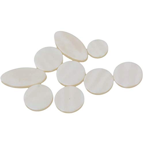 MUPOO Saxophone Key Button Inlays, Set of 9PCS Sax Key Button Accessory Parts for Alto/Tenor/Soprano Sax - Thumbnail 3