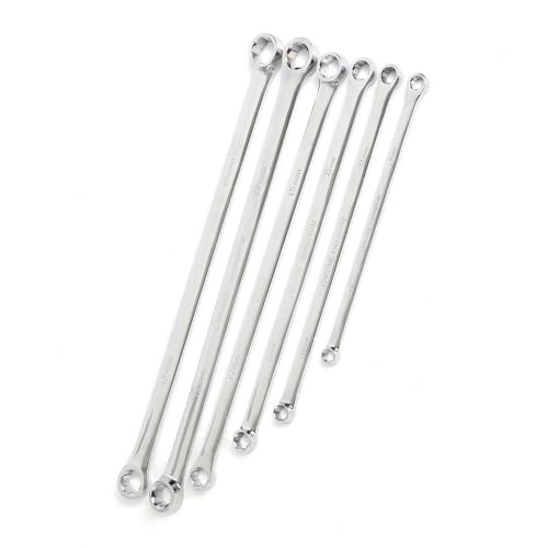 6PC Extra Long Box End Wrench Set Metric Durable Aviation Spanner CRV 8-19mm NEW