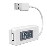 NAYUKY LCD USB Spannung/Ampere Power Meter Tester Multimeter Test-Geschwindigkeit Amperemeter USB Ladespannung von Ladegeräte Kabel Kapazität der Strom Banken