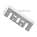 Resharpenable Electric Planer Replacement Blades 3-1/4 Inch 82mm for Hand Held Power Planer Knives Universal Fit Woodworking Tool