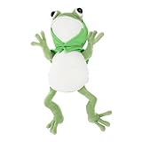 ABOOFAN Frosch Puppe Kissen Plüsch Puppe Frosch aus Spielzeug Tiere in niedlicher Tierdekoration Cartoon Geburtstagsgeschenk Baumwolle PP