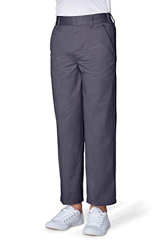 French Toast Boys Pull-on Relaxed Fit School Uniform Pant (Standard & Husky), Heather Gray, 10 — view 3