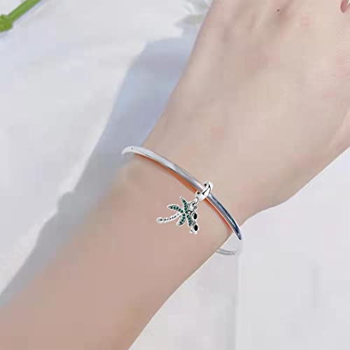 Tgls Sparkling Green Coconut Palm Tree With Sunglasses Holiday Charm Bead Compatible With Pandora Charms Bracelets #TOP4