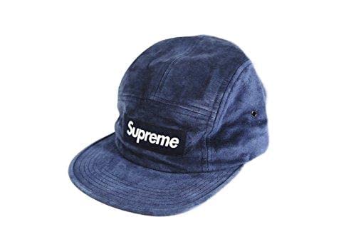 [シュプリーム] Suede Camp Cap [NAVY] 2016 S/S スウェード キャンプ キャップ 帽子 (FREE)