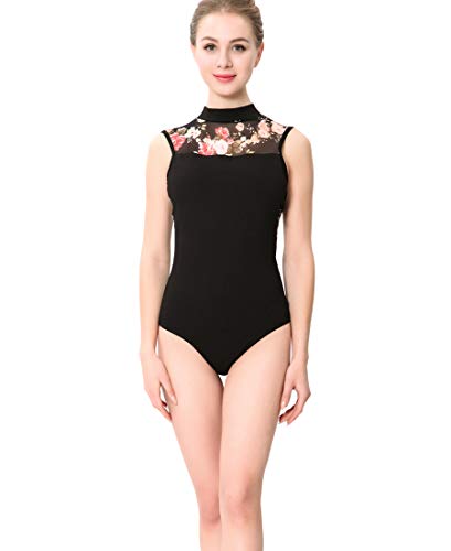 Limiles Dance Women's Ballet Dance High Neck Tank Leotards