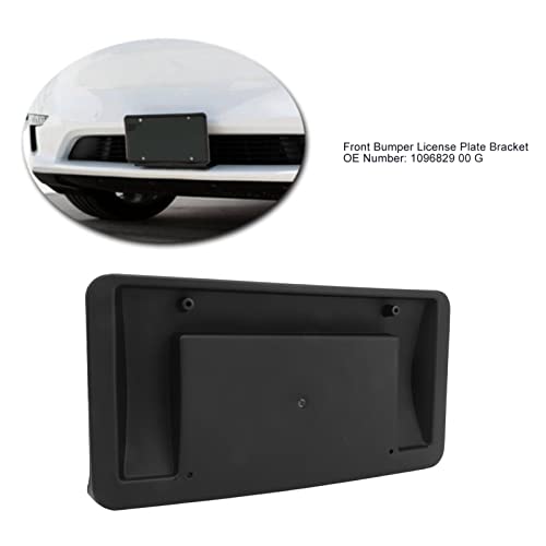 Image of Front License Plate Mount Frame Replacement for 3 2017 to 2023, Front Bumper License Plate Bracket License Plate Holder Mount, OE Number 1096829 00 G