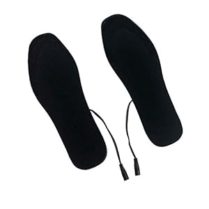 Gcroet Heated Insoles USB Rechargeable DIY Adjustable Electric Heated Slippers Feet Toe Warmers for Outdoor Camping Skiing Hunting