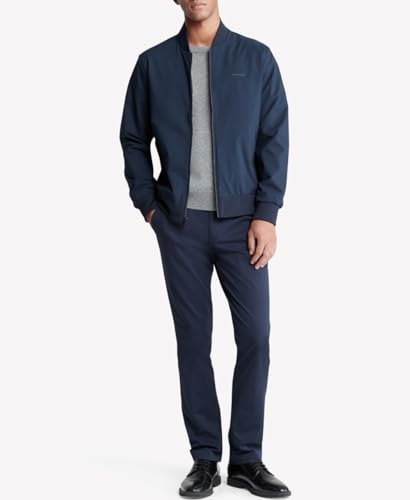 Calvin Klein Men's Matte Logo Zip Bomber Jacket4