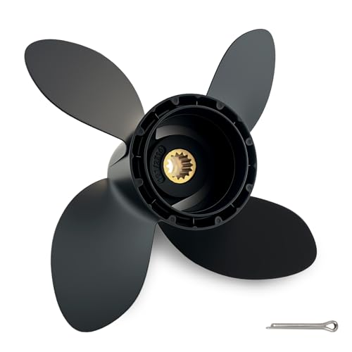 Image of Aluminum Boat Propeller fit Johnson Evinrude (10 1 /2x16(4Blade))