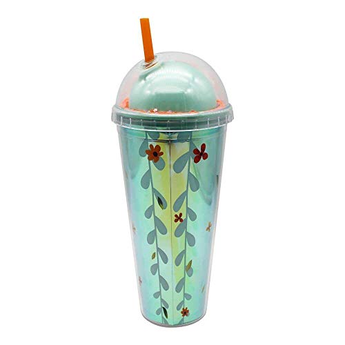 Copo canudo holografico preguiça 750ml
