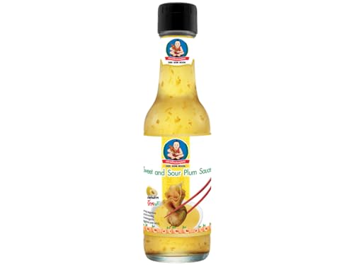 Salsa de Ciruelas Agridulce 250 ml en botella de vidrio, estilo asiático para mojar, glasear y wok, sabor afrutado con vinagre de arroz