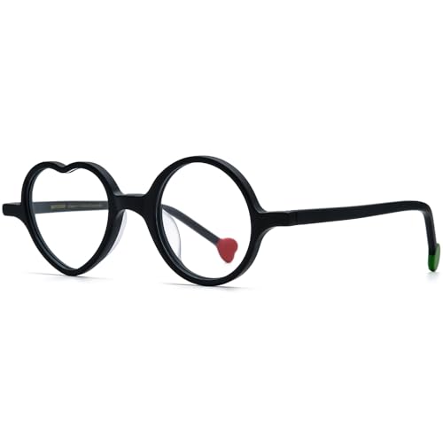 Image of HEPIDEM Multicolor Acetate Glasses Frame Men Women Round Eyeglasses Optical Spectacles 9377