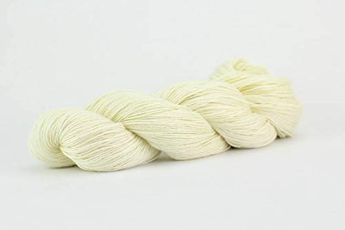 Lana Merino Baby blanca de 4 capas para tejer ropa de bebé pack 1 kg