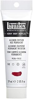 Liquitex 1045116 Professional Heavy Body Acrylic Paint 59 Ml Tube, Alizarin Crimson Hue Permanent