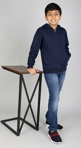 Image of ADBUCKS Unisex Fleece Cotton Zipper Sweatshirt with Hoodies for Boys and Girls