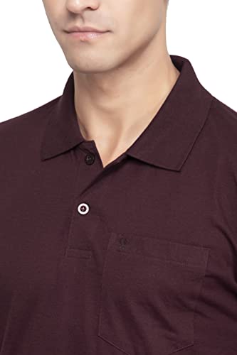 Image of Polo Full Sleeve t Shirt for Men Cotton with Pocket and Collar - Regular Fit Tshirt