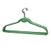BriaUSA Cascade Hangers Green Steel Swivel Hooks -Slim, Sturdy Saves You Extra Space - Set of 10