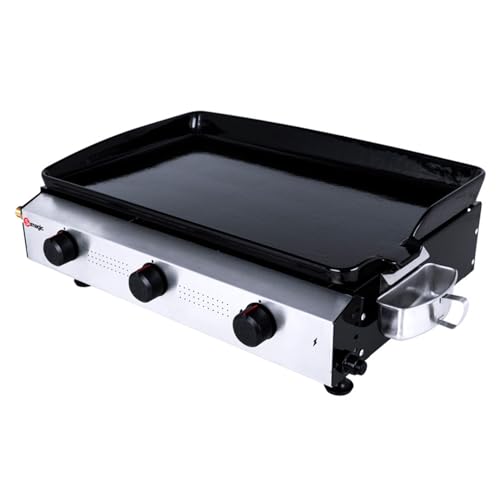 Santander Plancha Gaz à Poser 3 Brûleur, 8 KW