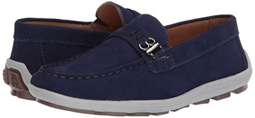 Image of Driver Club USA Kids' Kids Boys /Girls Genuine Leather Driving Loafer with Rope Anchor Detail