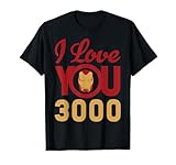 Marvel Avengers Endgame Iron Man I Love You 3000 Helmet Logo T-Shirt