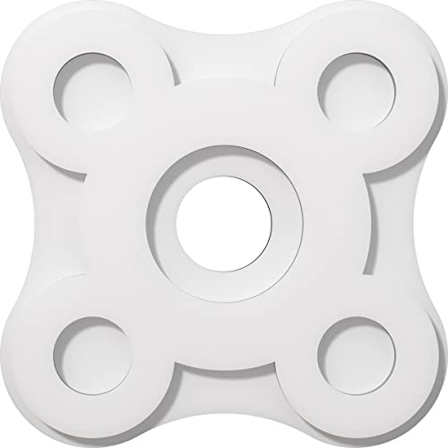 Ekena Millwork CMP14LA-03000 Luna Architectural Grade PVC Contemporary Urethane Ceiling Medallions 14"OD x 3"ID x 4 3/4"C x 1"P