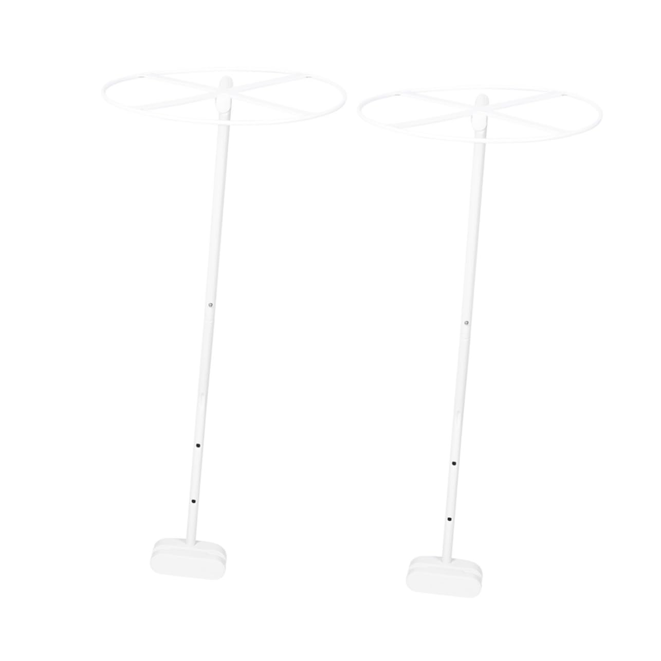 LABRIMP 2 Set Supporti in Acciaio per Zanzariera Culla Baldacchino Facili da Installare con Componenti Rimovibili per Lettino Ragazzo Ragazza Rete Protezione Versatile e