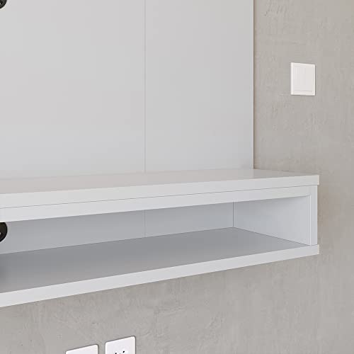 Painel Tv Até 50 Polegadas Nicho Decorativo Prateleira Inferior Suspenso Parede Quarto Sala Estar Ex