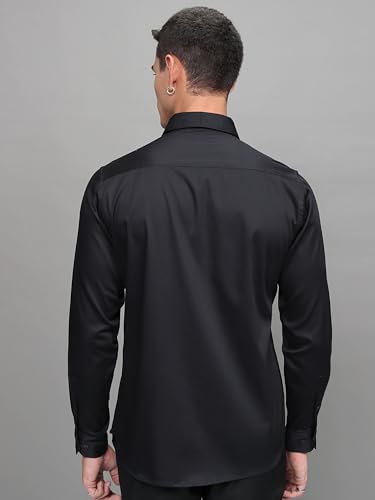 Image of Highlander Men's Slim Fit Formal Shirt | Solid Formal Shirt for Men | Comfortable Fabric | Stylish Design for Everyday Use & Office Wear