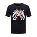 Anime Pattern One Piece T-Shirt Homme T-Shirts Homme Demi-Manches Minces De Couleur Unie Haut Confort Chemise à Bas Extensible,d-836,XL