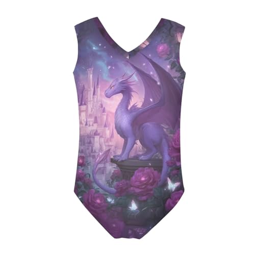 Image of Girls Swimsuits Size 3-14 Kids Summer Sleeveless One Piece Bathing Suit Beach V-Neck