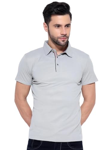 Image of Honky Tonky Men's Regular Fit Polo Neck Half Sleeve Printed Casual T-Shirt | Polo T-Shirt for Men