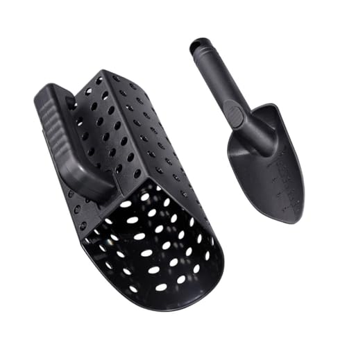 SUPVOX Kit Strumenti per Pala e Paletta per Rilevamento Tesori in Spiaggia e Fiumi, Set Leggero Portatile Impugnatura Ergonomica, Accessori Resistenti per Caccia a Conchiglie e Oggetti Metallici