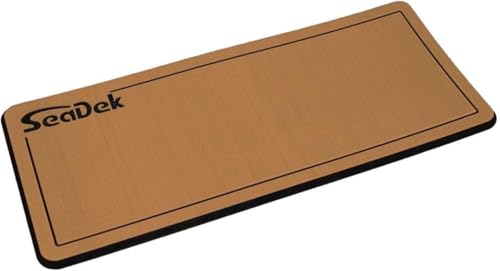 SeaDek 20mm Dual Density Boat Helm Pad | Anti-Fatigue Non-Slip Boat Mat | 16' x 39' | Mocha Over Black | 3M Adhesive Backing