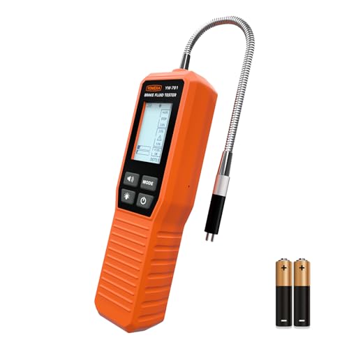 yowexa YW-791 Automotive Bremsflüssigkeitstester Verbessert Bremsflüssigkeitsprüfer Auto - Digitale Bremsflüssigkeit Siedepunkt Messgerät für DOT3 DOT4 DOT5.1 mit Optischer Alarm Brake Fluid Tester