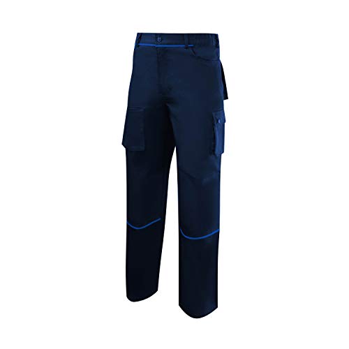 MISEMIYA - PANTALÓN DE Trabajo MULTIBOLSILLO Uniforme Laboral Industrial Taller MECÁNICO TÉCNICO Fontanero ALBAÑIL Ref.888-42, Azul Marino