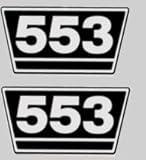  IHC Aufkleber International 2x Typenaufkleber 553 ca. 15x7cm Logo Emblem Sticker Label