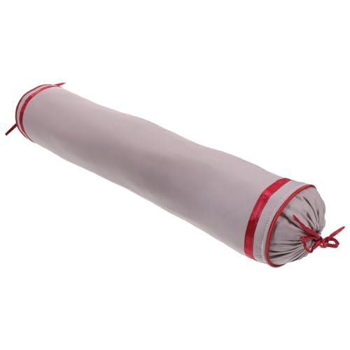 Amosfun Funda De Almohada Cilíndrica para Almohada Cervical, Tamaño Estándar, Tejido Suave De Poliéster, Lavable a Máquina, para Uso Sofá, Cama y Coche, Funda Práctica y Multifuncional