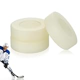 UKCOCO 3 Stück Leuchtende Eishockey Pucks, PVC Glow in the Dark Puck für Streethockey und Rollhockey, Nachtleuchtender Trainingspuck für Kinder, Anfänger und Profis, In/Outdoor (7cm)