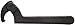 Martin 474A High Carbon Steel 4-1/2" to 6-1/4" Capacity Adjustable Hook Spanner, 12-1/8" Overall Length, Industrial Black Finish