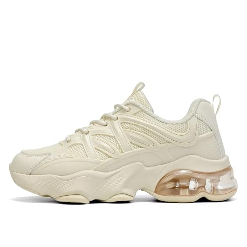 Image of Womens Walking Running Shoes Air Cushion Tennis Sneakers Fashion Breathable Basketball Sport Gym Fitness Cross Trainers