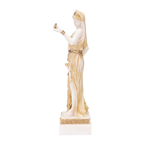 Hestia estatua dorada 6.2 pulgadas miniatura 7