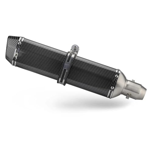 JTWMTY Design Sportif et Tendance 470mm Pot D'échappement Moto Silencieux Tuyaux D'échappement Tuyau De Liaison Silencieux Pièces pour Kawasaki pour NINIA 650 Tmax 500 Tmax 530
