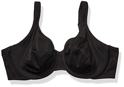 Olga Women's Signature Support Underwire 2-ply Minimizer Bra, Rich Black, 38D