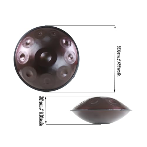 Handpan de Acero Morado 10 Notas D Minor 22 Pulgadas miniatura 5