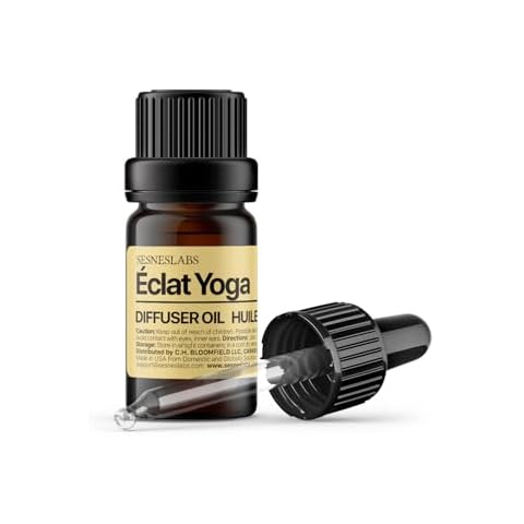 sesneslabs Éclat Yoga Diffuser Oil, Cosmopolitan Yoga Selection,Italian Lemon/Bergamot, Pear, Basil, Ginger Flower, Musk Essential Oils Blend for Ultrasonic Diffuser (.33 oz/10 ml) Cover
