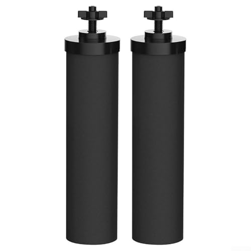 Zoegneer 2Pcs Activated Carbon Filter Black Purification Element Gravity System Survival Bucket