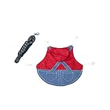 Das Aussehen ist modisch und schön, und es ist ein ausgezeichnetes Outfit für Haustiere zum Ausgehen.