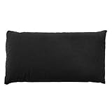 GIRAFFENLAND Hirsekissen 20x40cm mit Reißverschluss, Farbe schwarz - mit Bio Hirseschalen